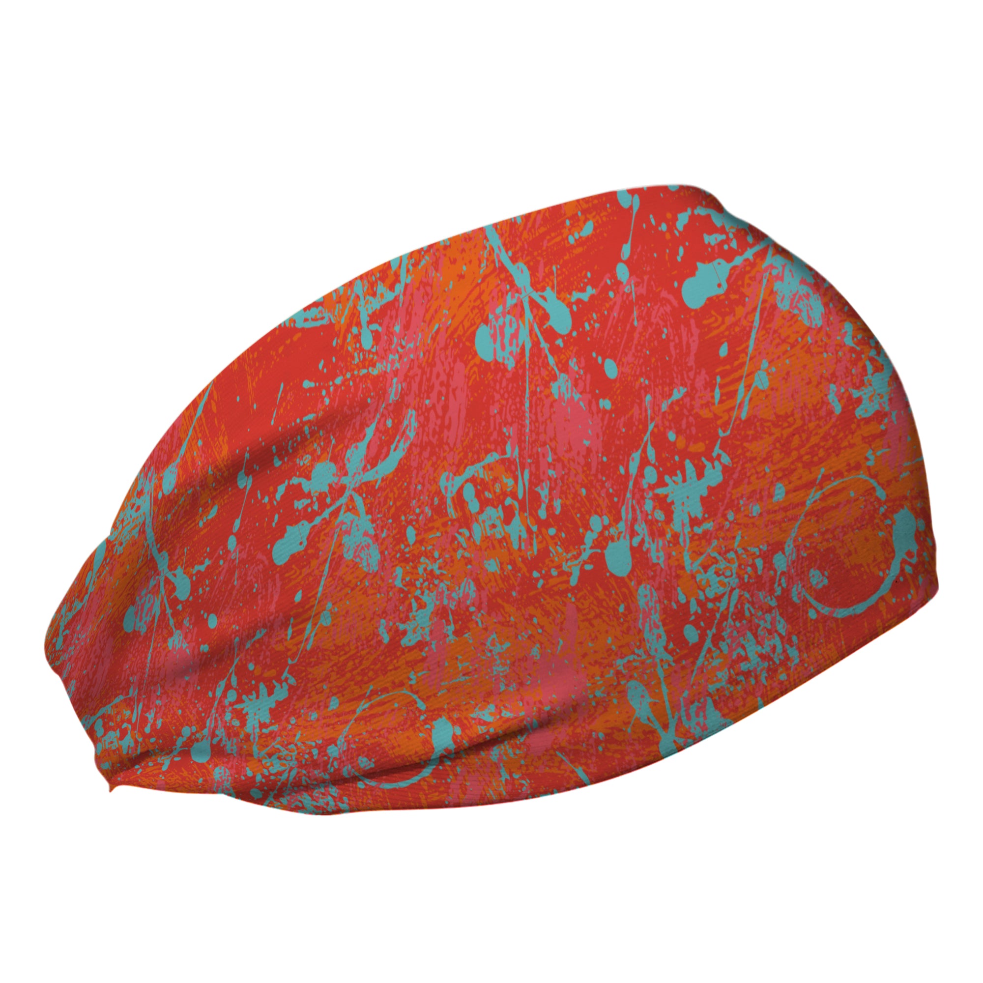 Abstract Orange Cooling Headband