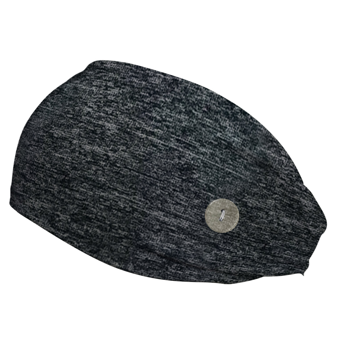 Heather Gray Headband with Buttons