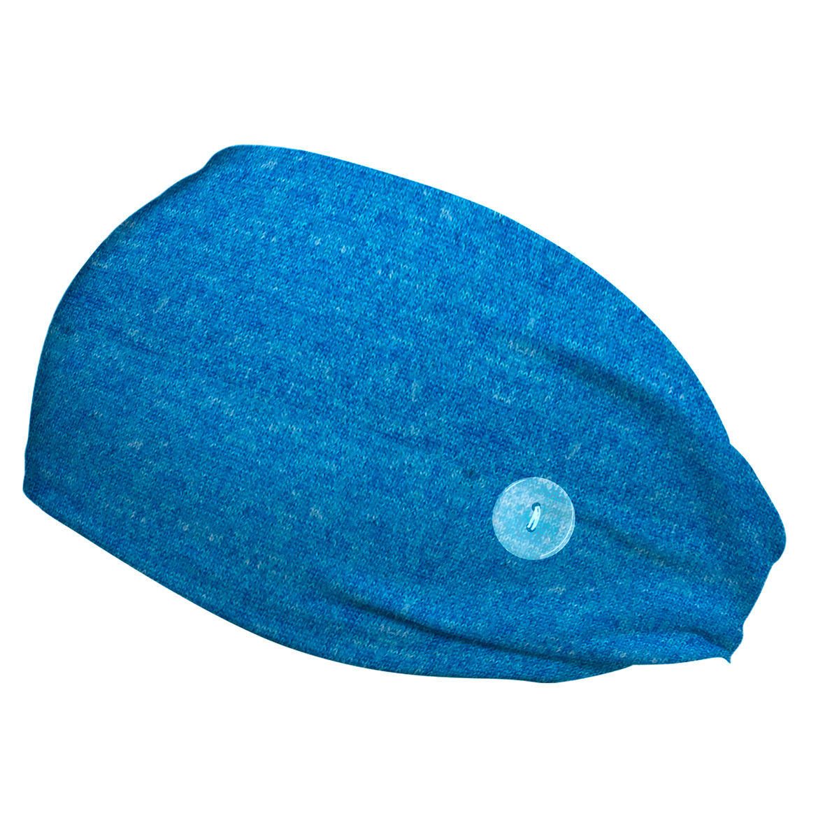 Heather Royal Blue Headband with Buttons