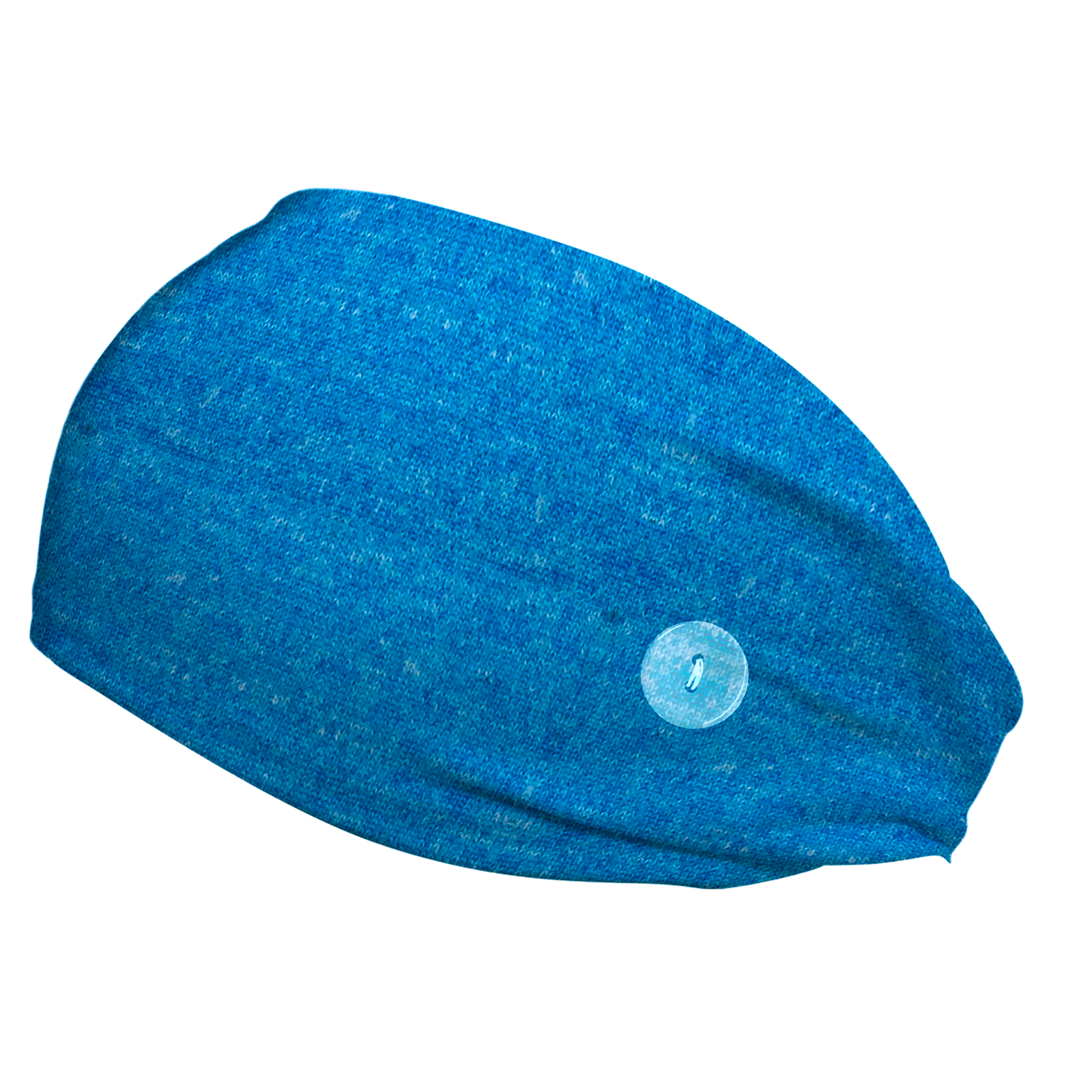 Heather Royal Blue Headband with Buttons