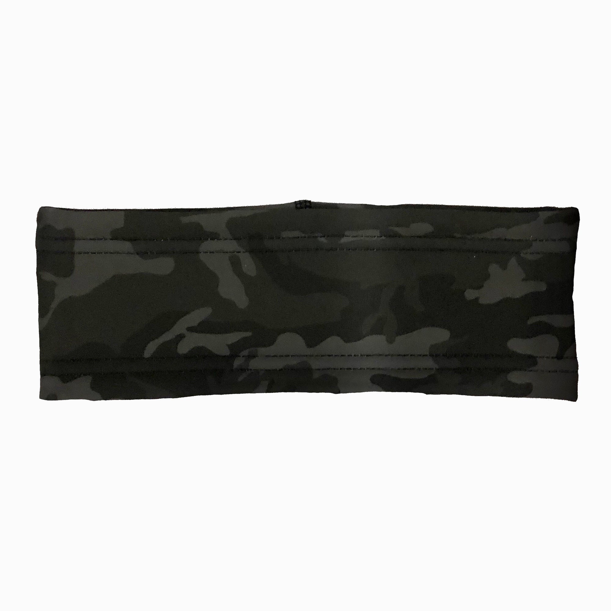 Black Camouflage Fleece Headband