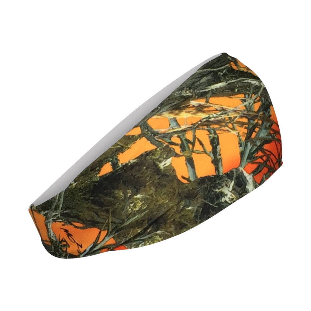 Orange Camouflage Cooling Headband