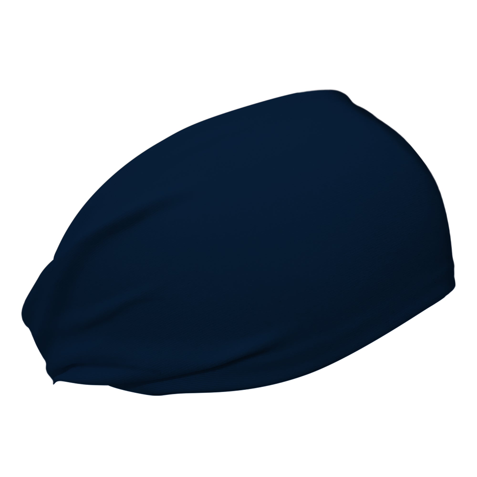 Navy blue cooling headband for men and women. Made in USA cooling headband by Bani Bands.