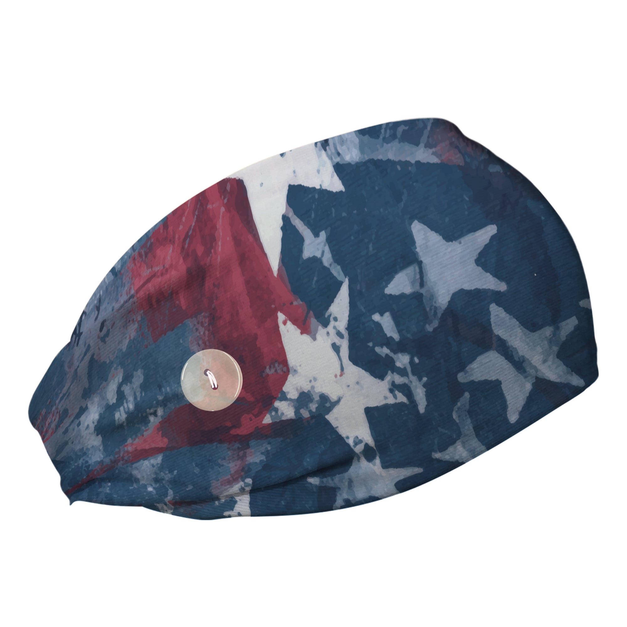 Star Spangled Cooling Headband with Buttons